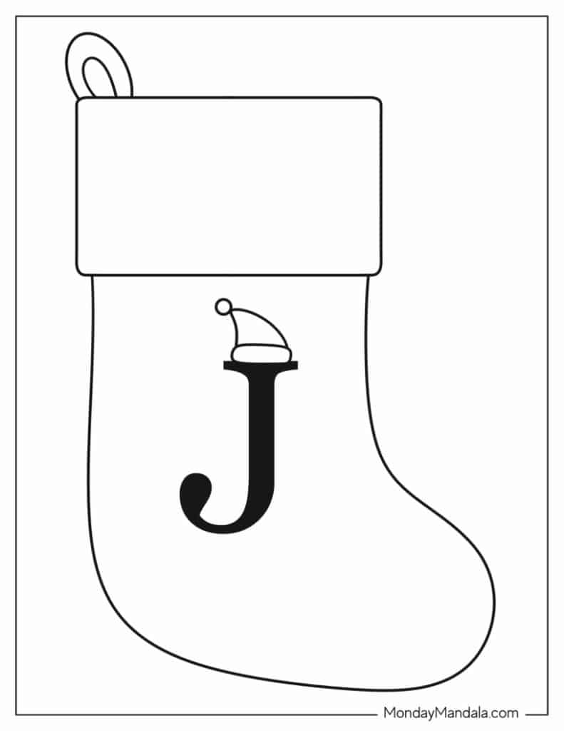 Christmas stocking templates free pdf printables