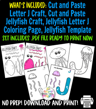 Fun letter j craft bundle by simple mom project tpt