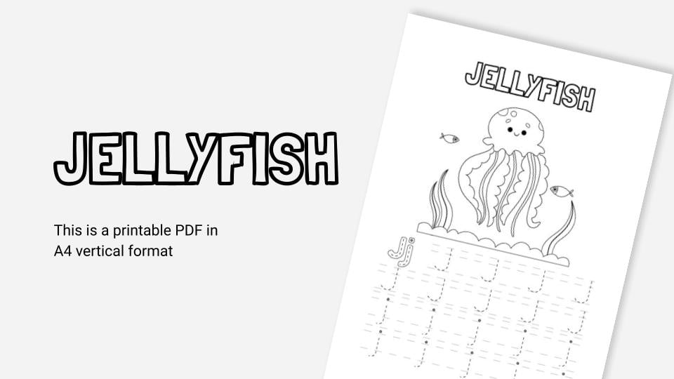 Printable coloring activities about the letter j in pdf format