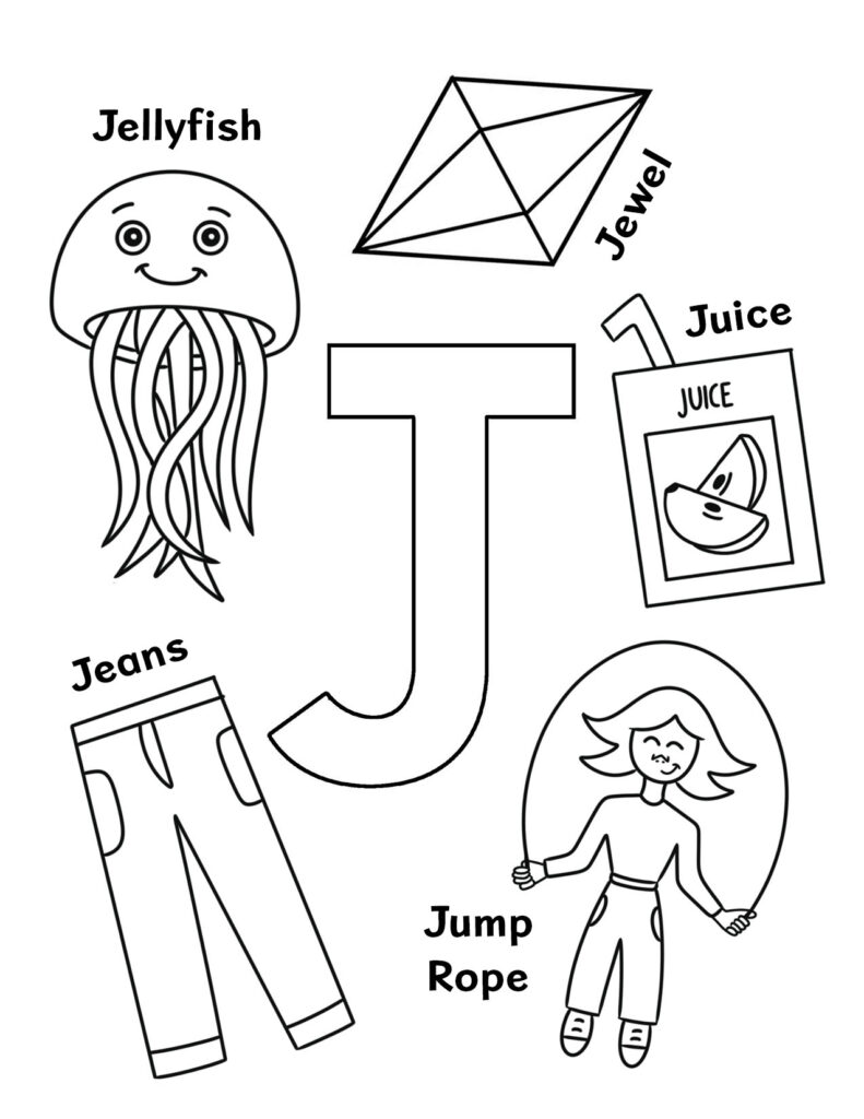 Free letter j worksheets for preschool â the hollydog blog