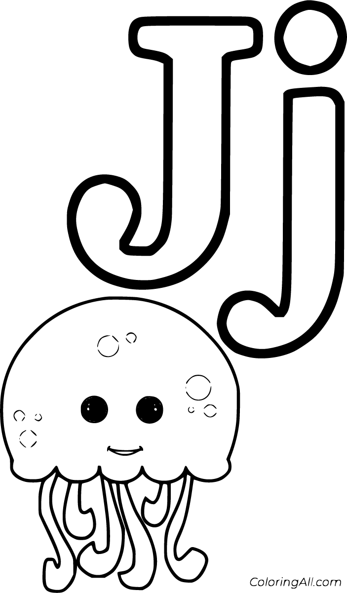 Letter j coloring pages