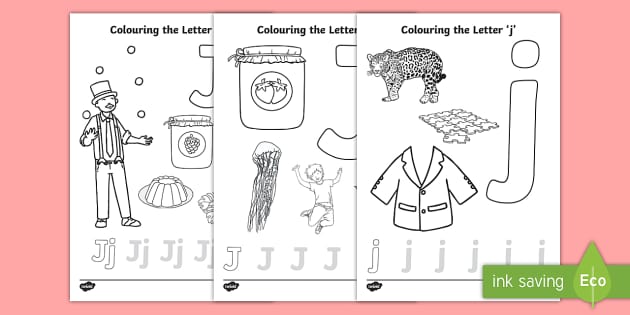 Letter j coloring pages teacher