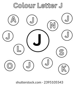 Letter j coloring page images stock photos d objects vectors