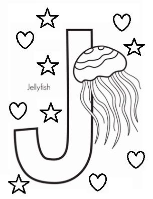 Letter j coloring sheet for preschool alphabet coloring pages letter j handwriting worksheets for kids