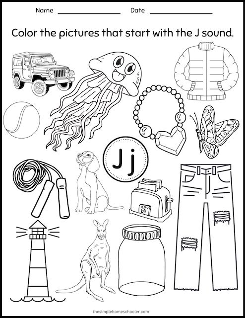 Letter j worksheets fun printable