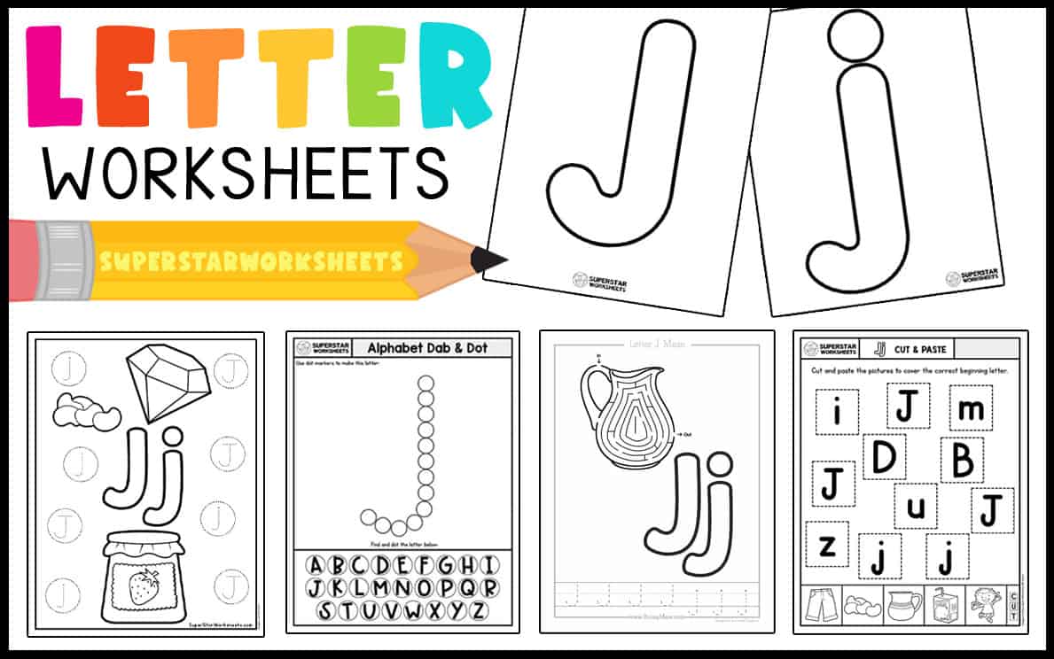 Letter j worksheets