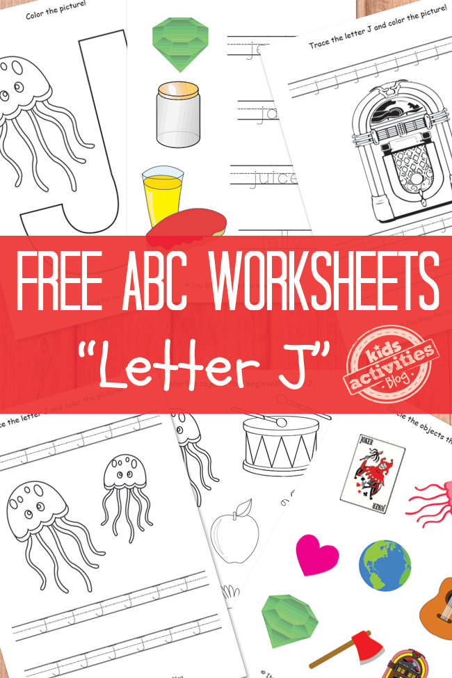 Free letter j worksheets for preschool kindergarten kids activities blog