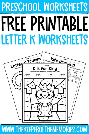 Free printable letter k worksheets