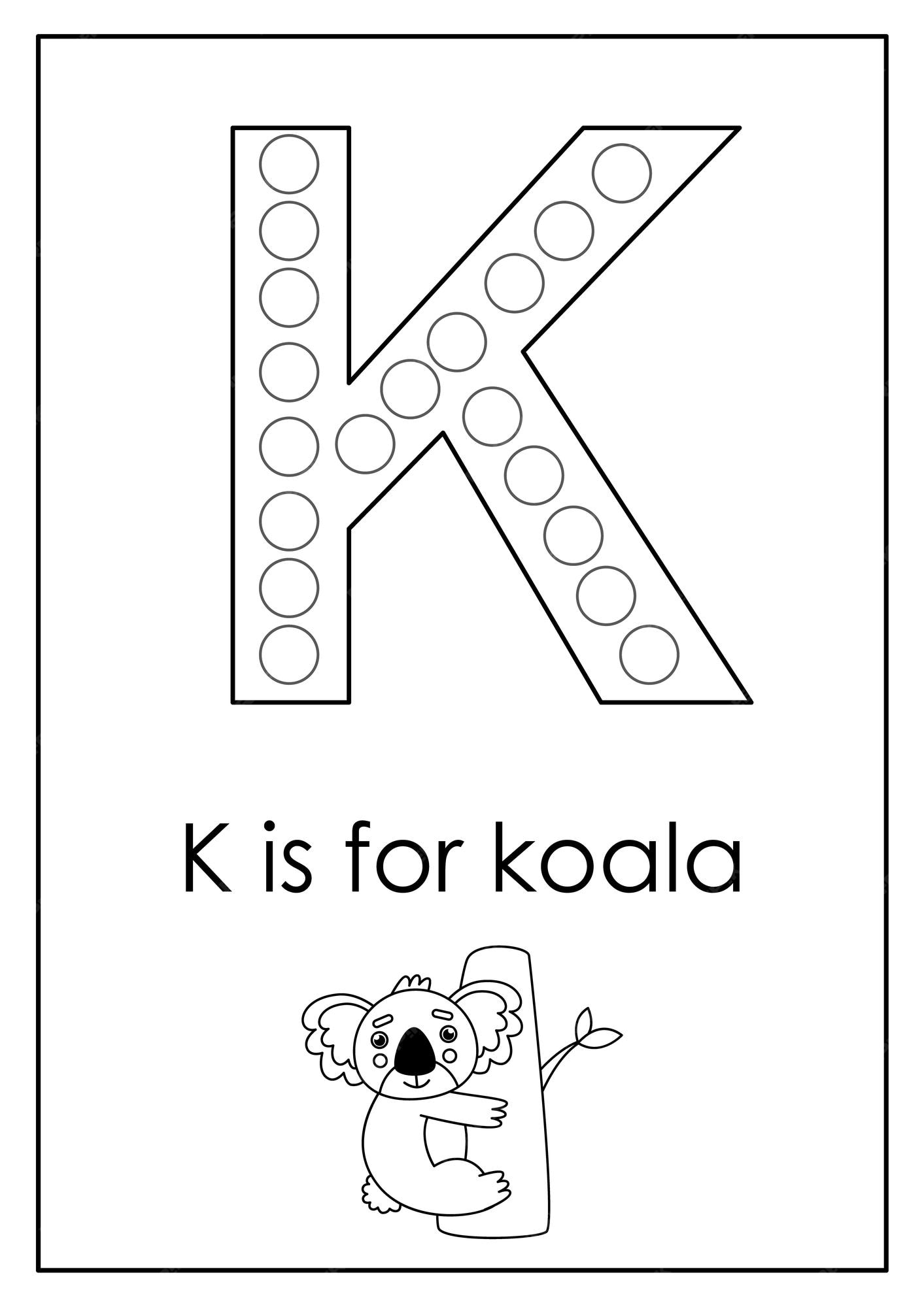 Ììëì ìí ìì ìíë íìµ letter k dot marker activity íëëì ëí