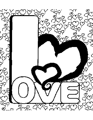 Letter l coloring page