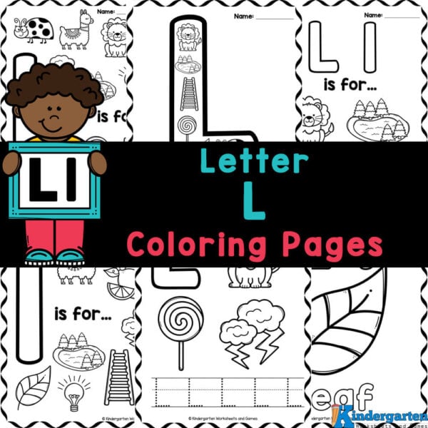 Free printable letter l coloring pages for kindergarten