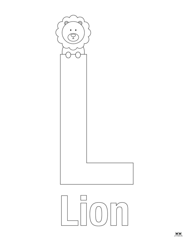 Letter l coloring pages