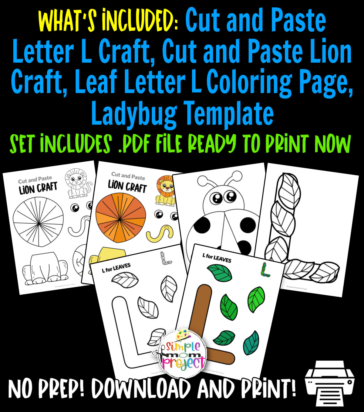 Fun letter l craft bundle