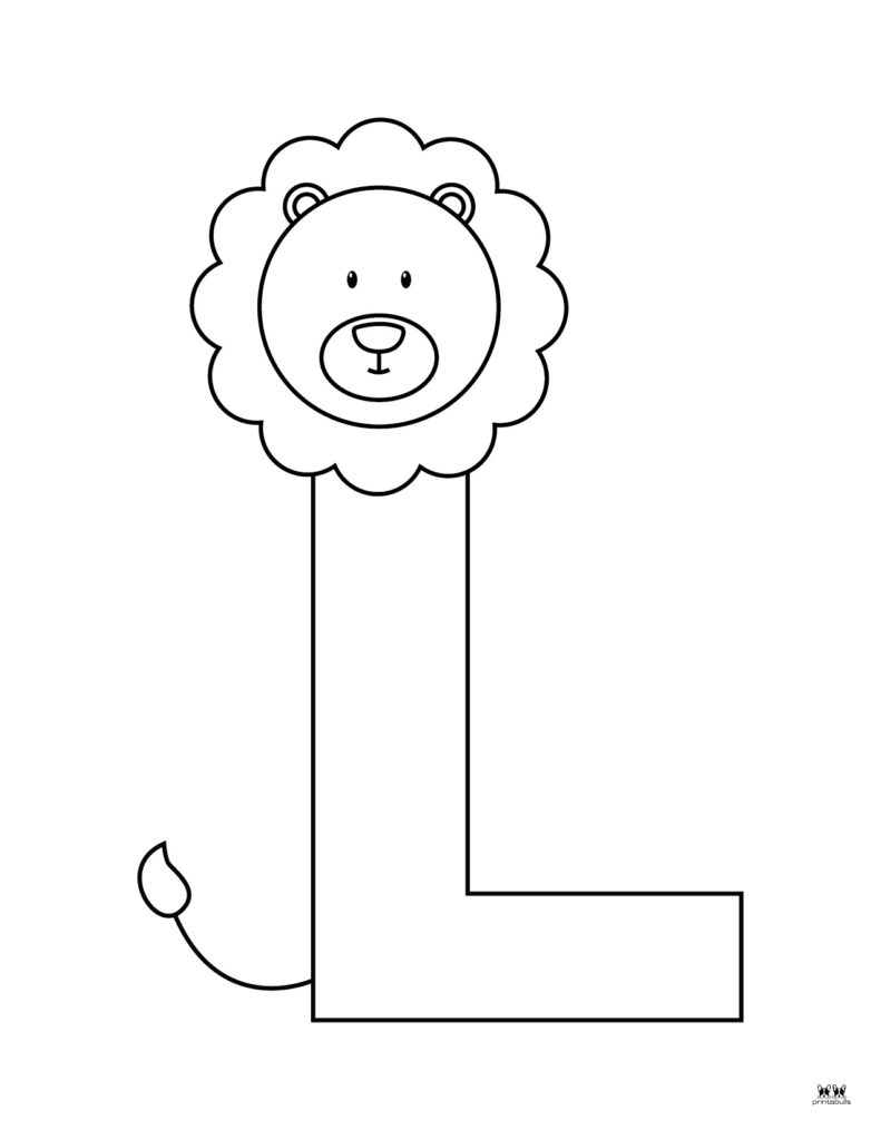 Letter l coloring pages