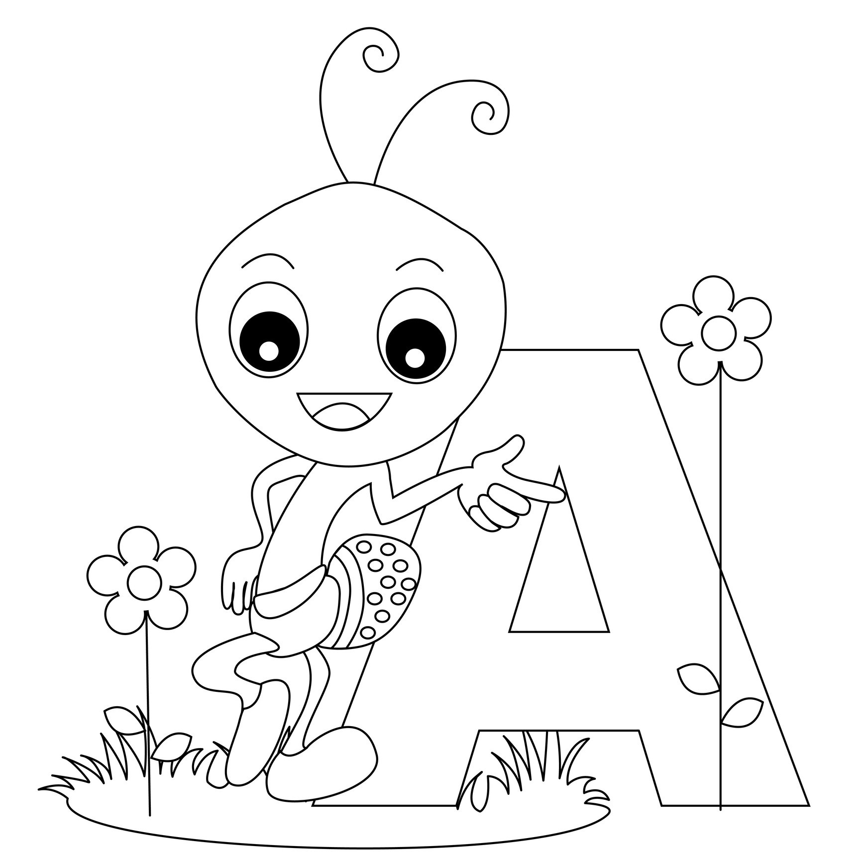 Free printable alphabet coloring pages for kids