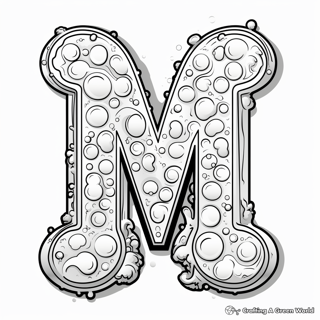 Letter m coloring pages