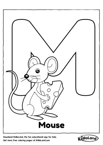 Download free alphabet coloring m and educational activity worksheets for kids