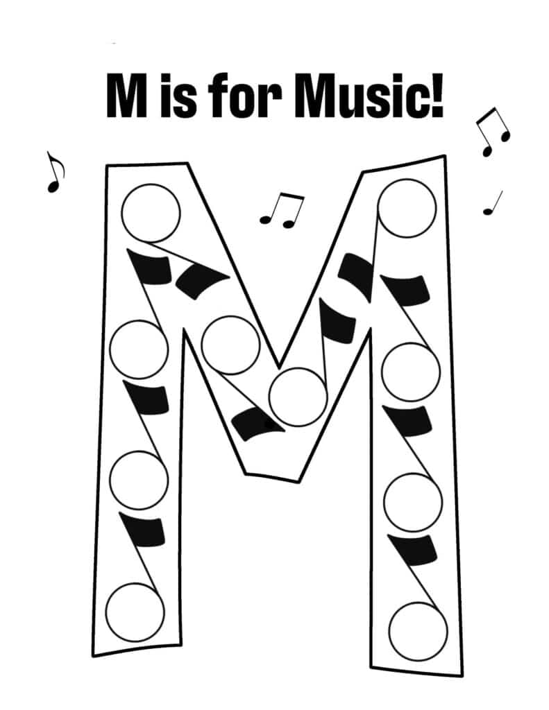 Free letter m worksheets for preschool â the hollydog blog