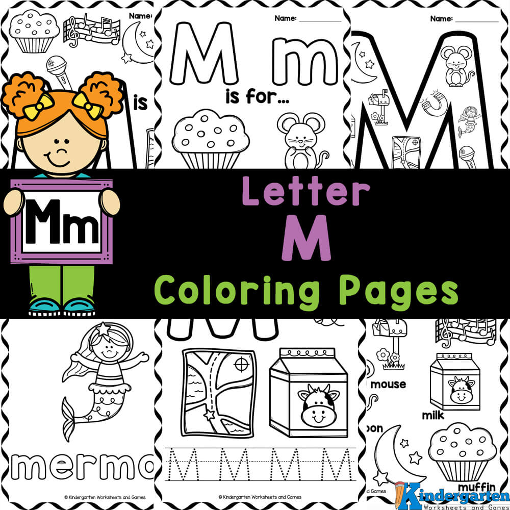 Free printable coloring pages for letter m