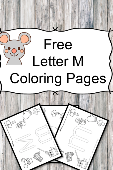 Letter m coloring pages