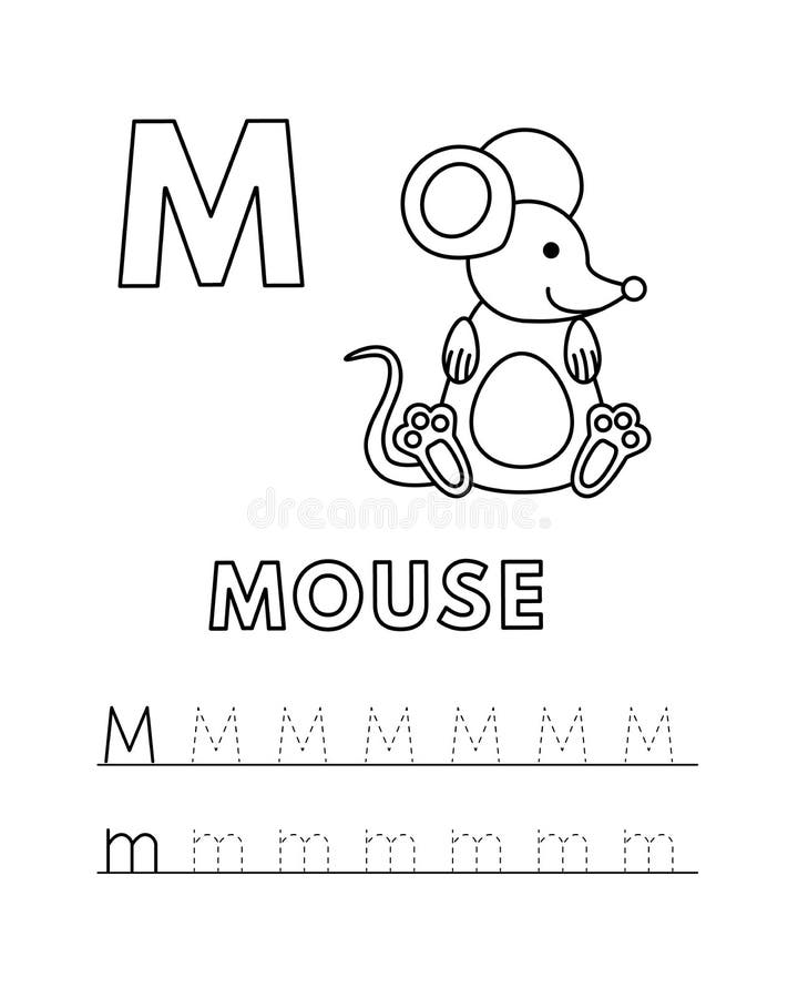 Letter m mouse stock illustrations â letter m mouse stock illustrations vectors clipart