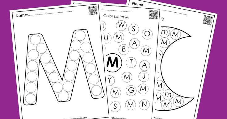 Letter m dot markers free preschool coloring pages learn alphabet abc for toddlers preschool coloring pages dot markers lesson plans for toddlers