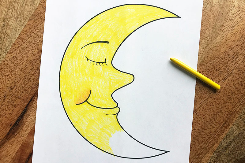 Moon free printable templates coloring pages