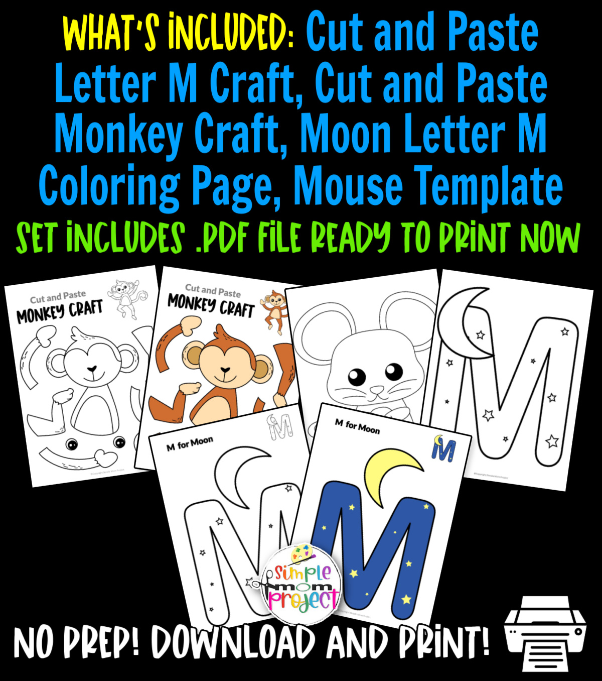 Fun letter m craft bundle