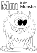 Letter m coloring pages free coloring pages