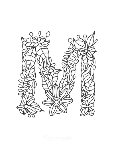 Free flower coloring pages for kids adults