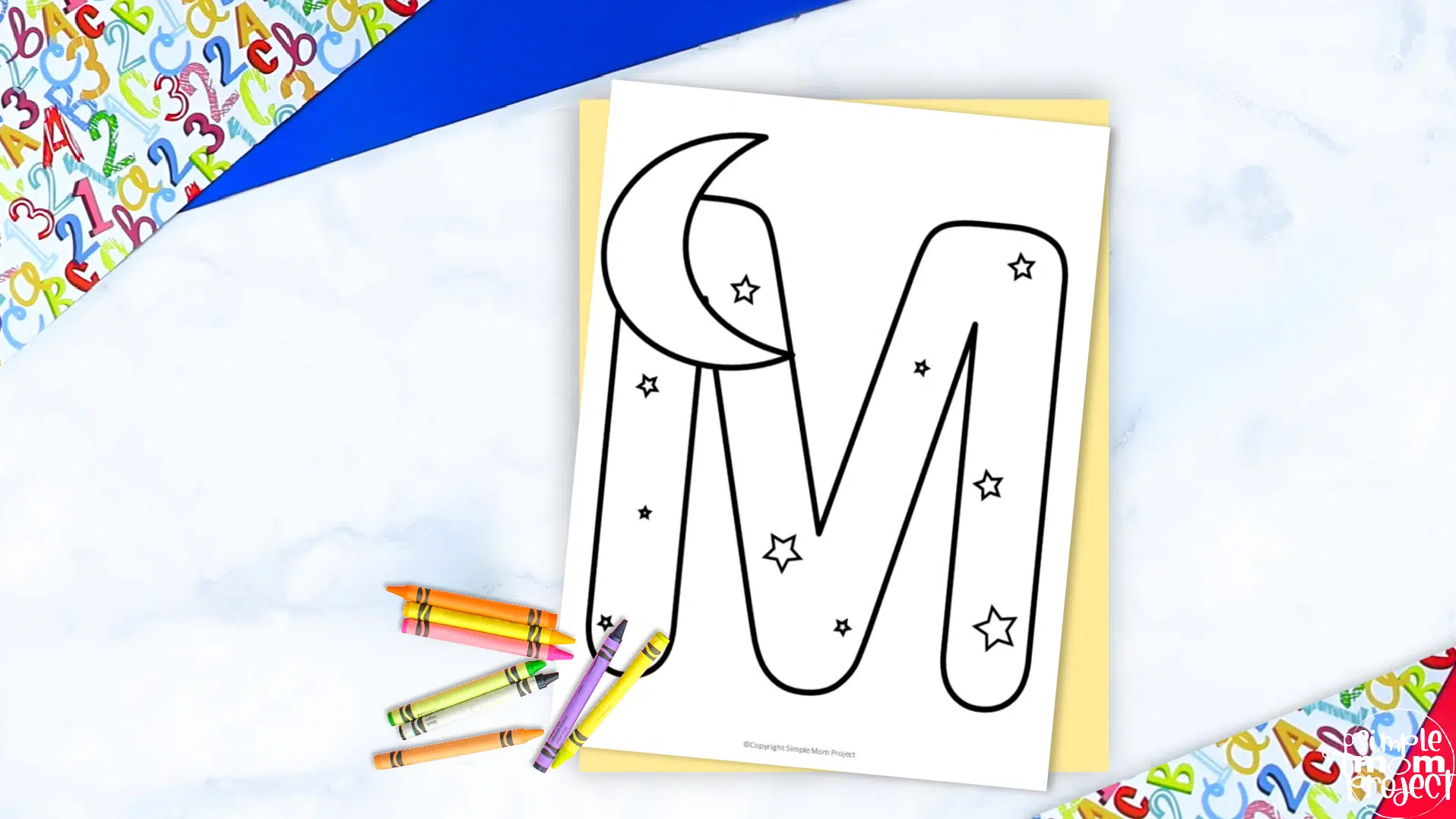 Free printable letter m coloring page â simple mom project