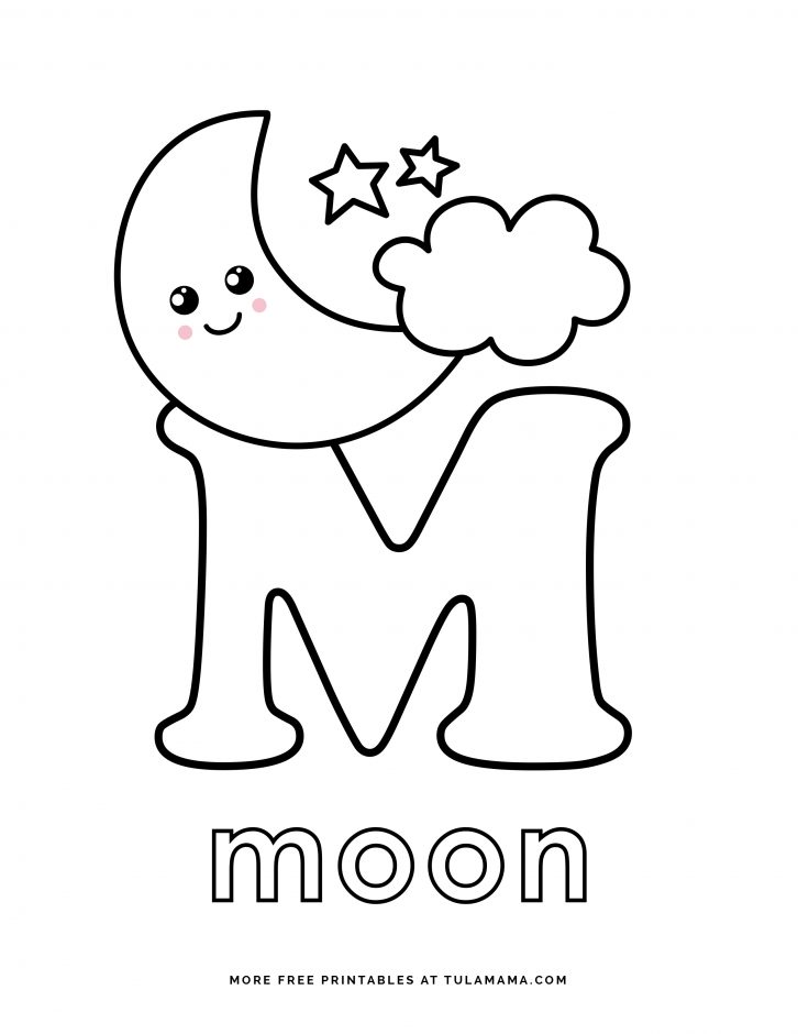 Fun free easy to print letter m coloring pages