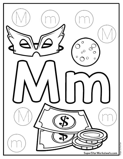 Letter m worksheets