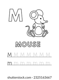 Letter m coloring page images stock photos d objects vectors