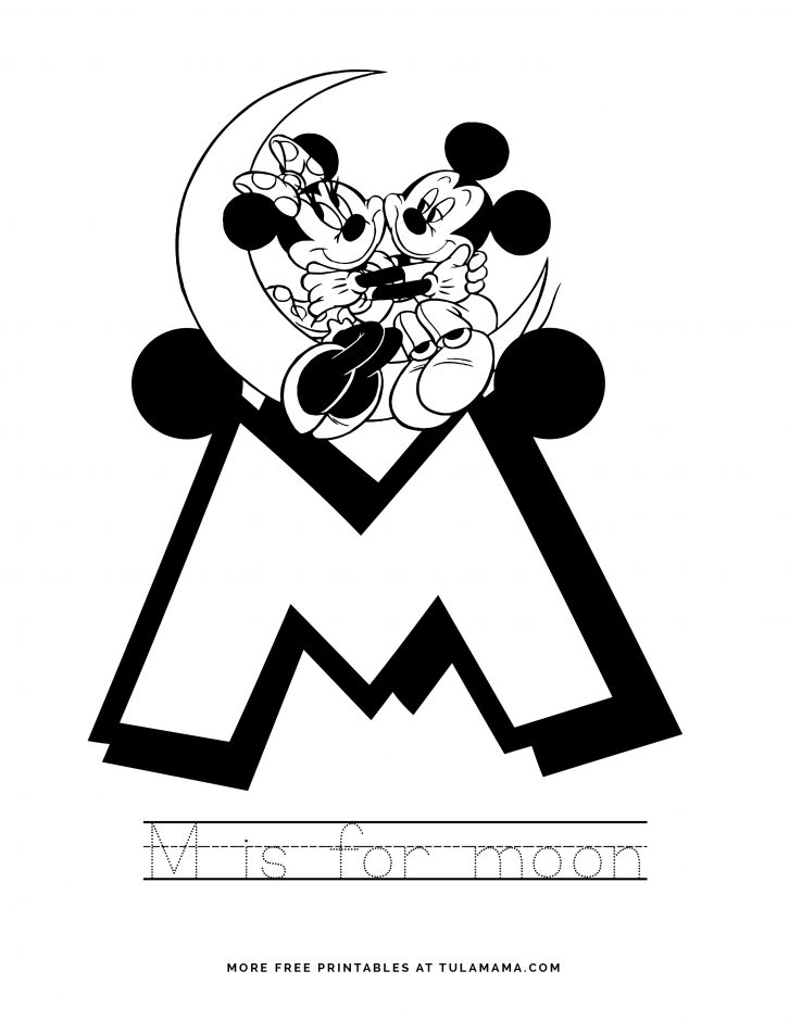 Fun free easy to print letter m coloring pages