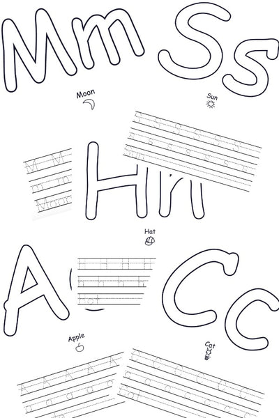 Alphabet coloring pages and writing practice â to simply inspire