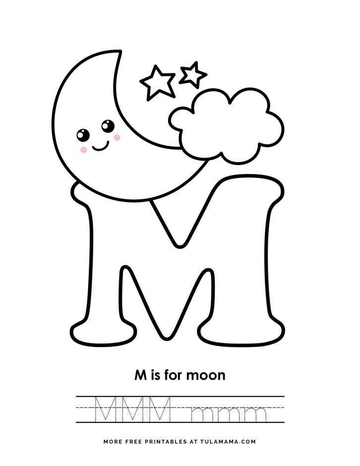 Fun free easy to print letter m coloring pages