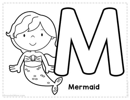 Letter m preschool printables