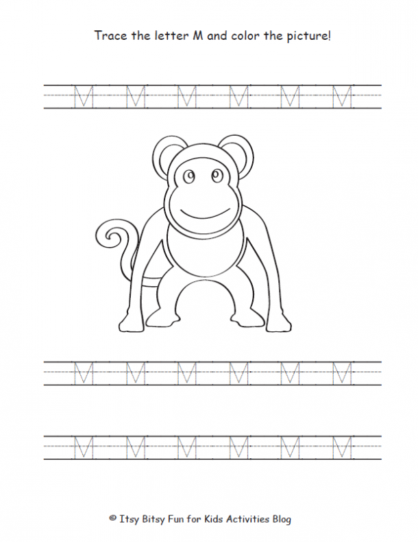 Free letter m worksheets for preschool kindergarten