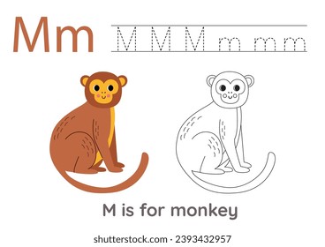 Letter m coloring page images stock photos d objects vectors