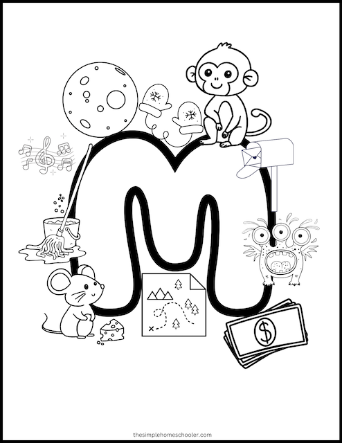 Letter m worksheets free easy print