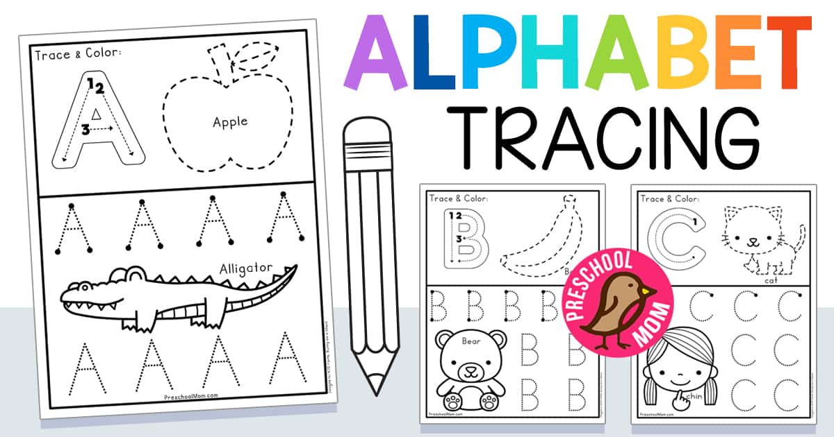 Alphabet tracing worksheets