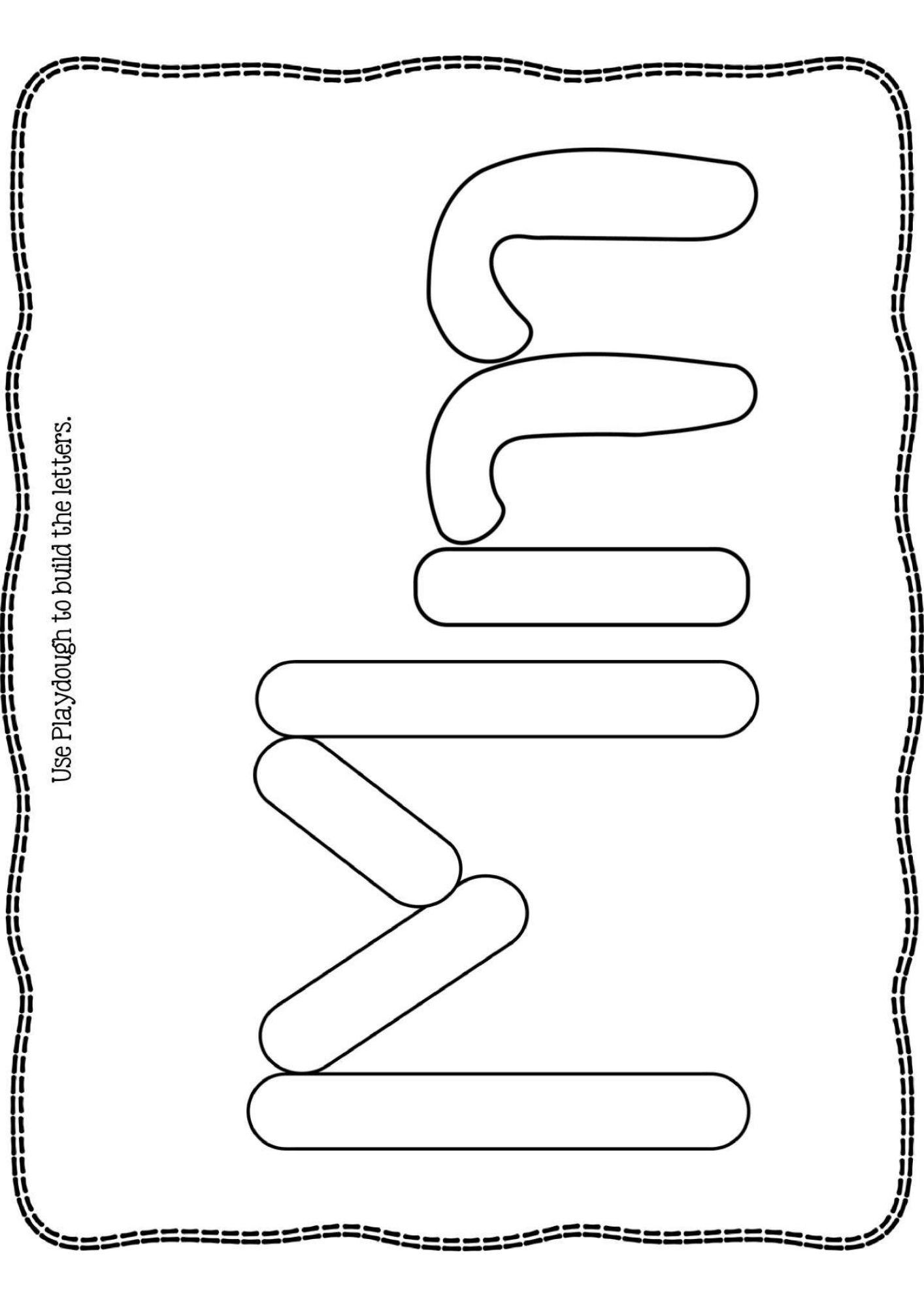 Alphabet tracing cards handwriting practice for letter m made by teachers