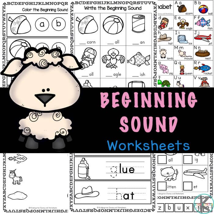 Free free printable beginning initial sound worksheets pdf