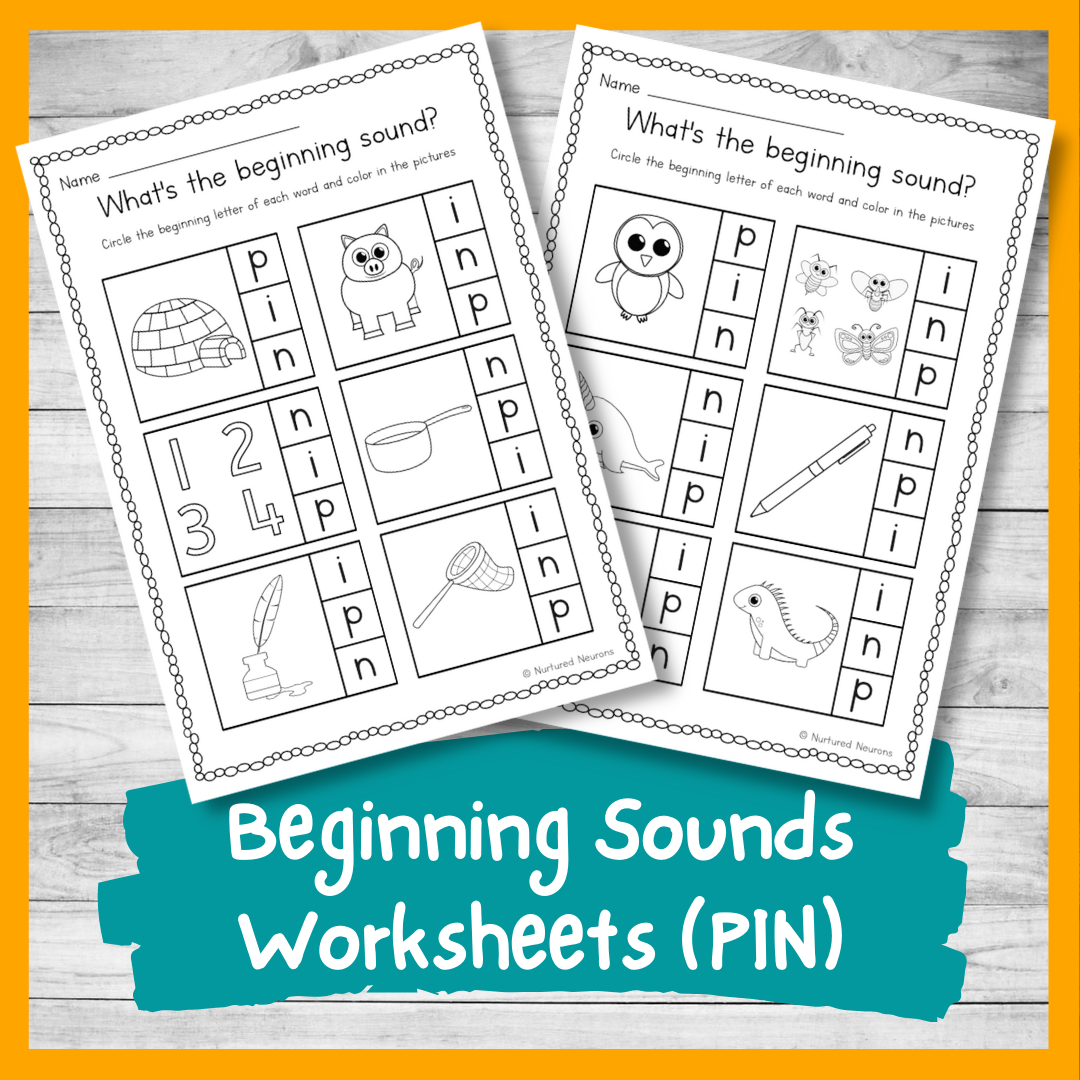 Circle the beginning sounds worksheets pin phonics