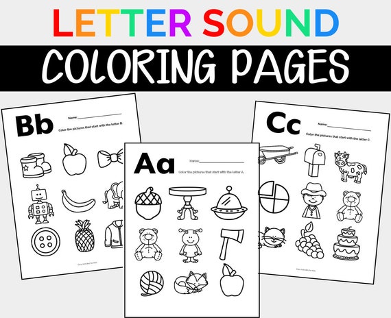 Buy letter sound coloring pages phonics printable coloring pages for kids abc printable letters coloring pages for preschool kindergarten online in india