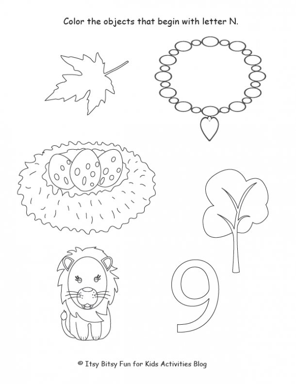 Free letter n worksheets for preschool kindergarten kids activities blog