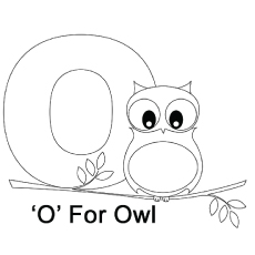 Top letter o coloring pages toddlers will love to color