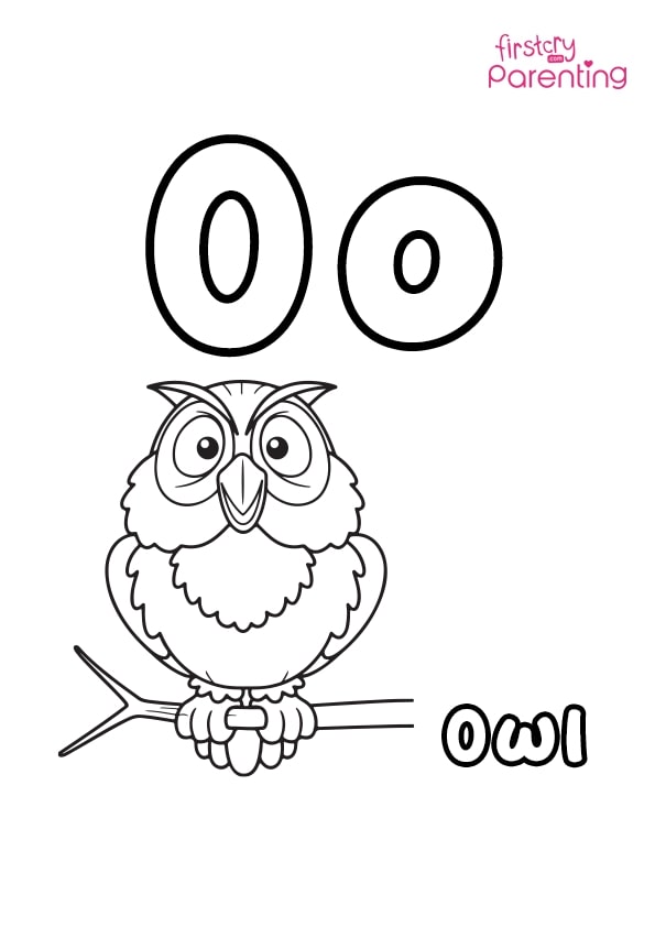 Easy printable letter o coloring pages for kids