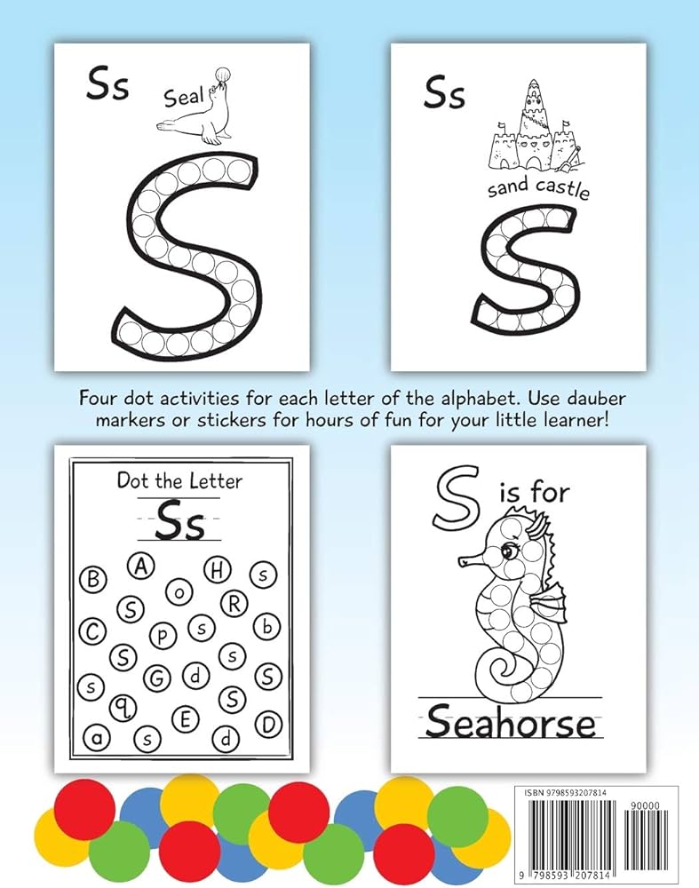 My first abc dot markers activity book dab a dot alphabet coloring pages dot marker coloring books herman annmarie books